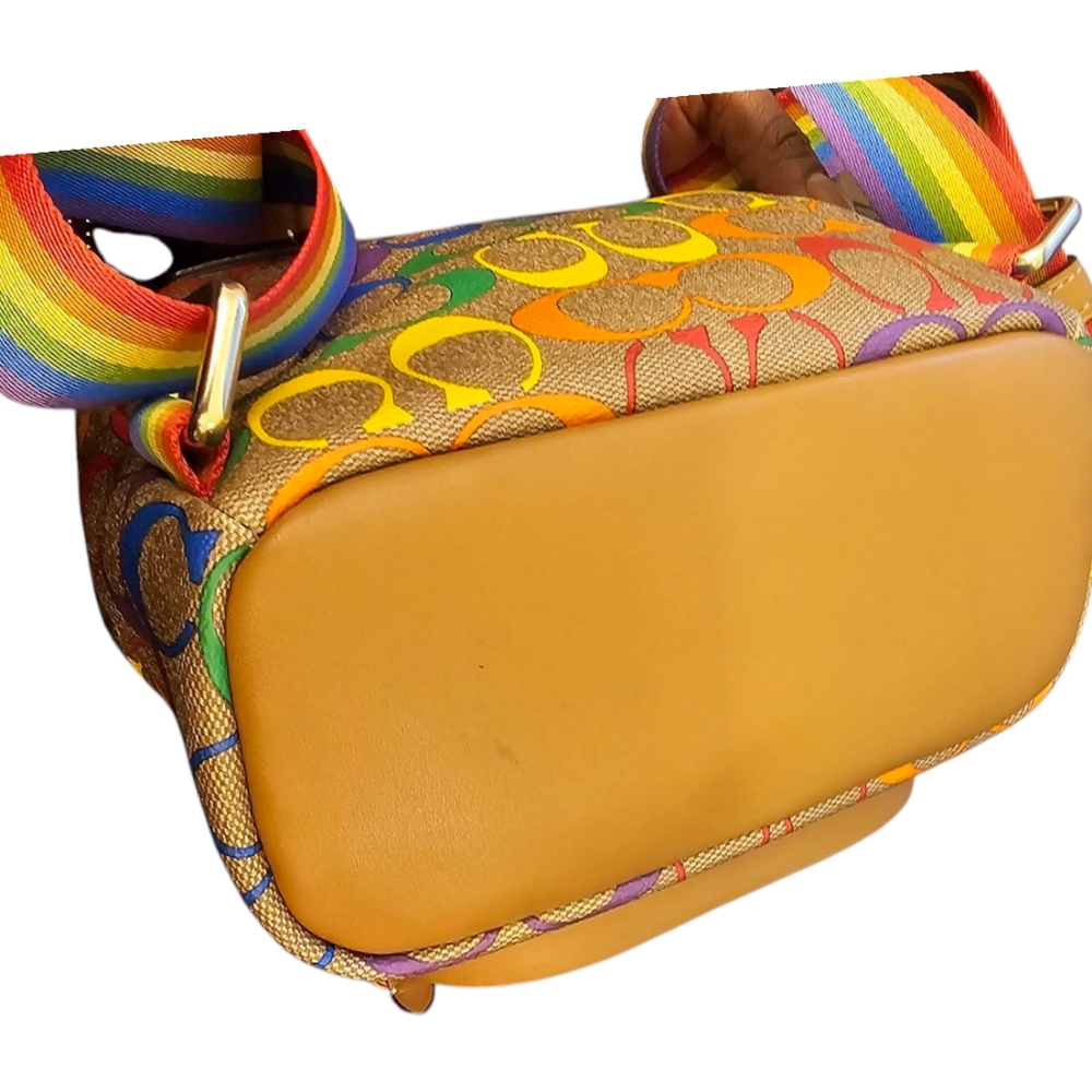 Coach Multicolor Signature Backpack - Picture 3 of 5
